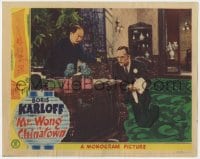 5w628 MR. WONG IN CHINATOWN LC 1939 Asian detective Boris Karloff looks for clues by dead woman!