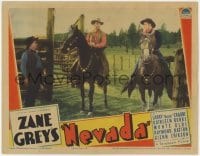 5w636 NEVADA LC 1935 great close up of cowboy Buster Crabbe on horse, Zane Grey!
