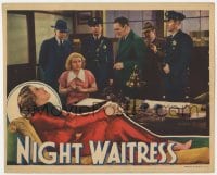 5w648 NIGHT WAITRESS LC 1936 pretty shocked Margot Grahame being questioned at police station!