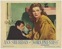 5w654 NORA PRENTISS LC #3 1947 close up of Ann Sheridan checking on wounded unconscious Robert Alda!
