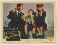 5w661 ONCE UPON A TIME LC 1944 Cary Grant, Janet Blair & Ted Donaldson playing harmonicas!