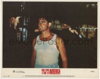 5w662 ONCE UPON A TIME IN AMERICA LC #1 1984 c/u of sweaty Treat Williams being threatened!