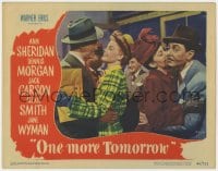 5w664 ONE MORE TOMORROW LC 1946 Dennis Morgan embraces pretty Ann Sheridan in crowd!