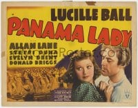 5w141 PANAMA LADY TC 1939 great close up of Lucille Ball & Allan Lane + sexy showgirls!