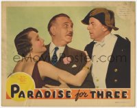 5w678 PARADISE FOR THREE LC 1938 Frank Morgan tells interrupting man he's busy with Mary Astor!