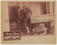5w760 SAPPY PAPPY LC 1942 Marjorie Deanne hides Andy Clyde from Vernon Dent, who has a gun!
