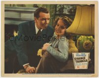 5w841 STRANGE TRIANGLE LC 1946 Signe Hasso smiles at Preston Foster puts the moves on her!