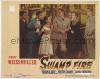 5w848 SWAMP FIRE LC #2 1946 Johnny Weissmuller, Buster Crabbe, Virginia Grey & others at bar!