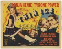 5w178 THIN ICE TC 1937 full-length ice skating Sonja Henie + romanced by Tyrone Power!