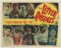 5w869 THREE MEN IN A TUB LC R1952 Our Gang, Little Rascals, Spanky, Farina, Pete the Pup & others!