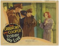 5w881 TODAY WE LIVE LC 1933 Howard Hawks, Joan Crawford stares at Gary Cooper, by William Faulkner!