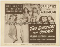 5w185 TWO SENORITAS FROM CHICAGO TC R1950 Jinx Falkenburg jams joy waves Joan Davis joins the fun!