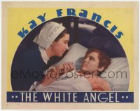 5w950 WHITE ANGEL LC 1936 angelic beautiful Kay Francis as Florence Nightingale helping young boy!