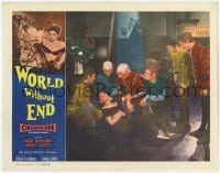 5w981 WORLD WITHOUT END LC 1956 wacky spacemen comfort unconscious Nancy Gates!