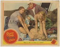 5w995 YOU'RE ONLY YOUNG ONCE LC 1937 Mickey Rooney as Andy Hardy at beach w/Stone, Parker & Holden!