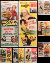 5x407 LOT OF 14 FORMERLY FOLDED 1950S INSERTS 1950s images from a variety of different movies!