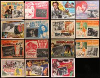 5x094 LOT OF 15 MEXICAN LOBBY CARDS 1940s-1970s a variety of movie scenes & cool border artwork!