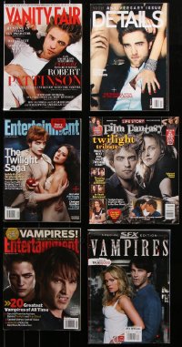 5x118 LOT OF 6 TWILIGHT SAGA MAGAZINES 2000s vampire Robert Pattinson, Kristen Stewart