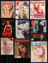 5x106 LOT OF 9 MAGAZINES WITH MADONNA COVERS 1980s-2000s filled with great images & articles!