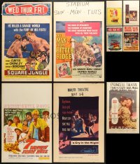 5x216 LOT OF 13 WINDOW CARDS 1950s great images from a variety of different movies!