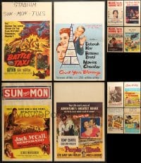 5x211 LOT OF 17 WINDOW CARDS 1950s great images from a variety of different movies!