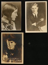 5x368 LOT OF 3 5X7 FAN PHOTOS WITH FACSIMILE SIGNATURES 1920s Gloria Swanson, William S. Hart!