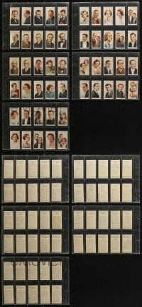 5x341 LOT OF 50 ENGLISH CIGARETTE CARDS OF RADIO CELEBRITIES 1930s great color portraits!