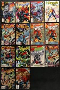 5x078 LOT OF 14 SPIDER-MAN COMIC BOOKS 1990s Marvel Comics, Silver Surfer, Black Cat & more!