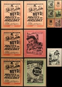 5x063 LOT OF 19 VICTOR CORNELIUS 11X14 LOCAL THEATER WINDOW CARDS 1940s cool movie images!