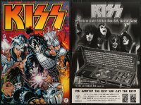 5x262 LOT OF 20 FOLDED 24X36 KISS COMIC BOOK ADVERTISING POSTERS 2002 great art of the rock band!