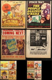 5x217 LOT OF 12 TRIMMED WINDOW CARDS 1950s great images from a variety of different movies!