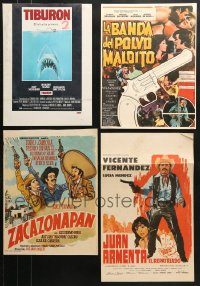 5x223 LOT OF 4 MEXICAN WINDOW CARDS 1970s great images from a variety of differnet movies!