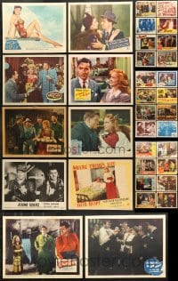 5x085 LOT OF 50 LOBBY CARDS 1940s-1950s great scenes from a variety of different movies!
