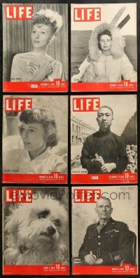 5x123 LOT OF 6 LIFE 1943-44 MAGAZINES 1943-1944 filled with great images & articles!