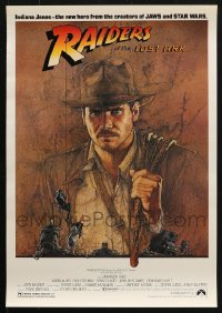 5x475 LOT OF 3 UNFOLDED RAIDERS OF THE LOST ARK 17X24 SPECIAL POSTERS 1981 Amsel art of Ford!