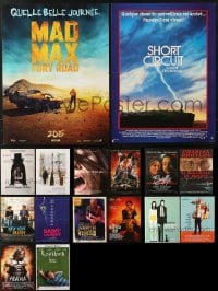 5x431 LOT OF 18 FORMERLY FOLDED 15X21 FRENCH POSTERS 1980s-2010s images from a variety of movies!