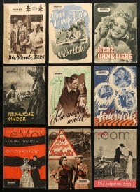 5x345 LOT OF 9 EAST GERMAN PROGRAMS 1950s images & info from a variety of different movies!