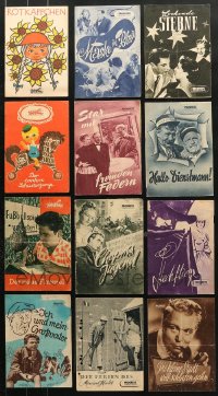 5x349 LOT OF 12 EAST GERMAN PROGRAMS 1950s-1960s images & info from a variety of different movies!