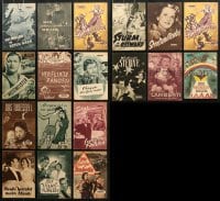 5x346 LOT OF 18 EAST GERMAN PROGRAMS 1950s images & info from a variety of different movies!