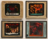 5x366 LOT OF 4 WESTERN GLASS SLIDES 1920s-1940s all from different cowboy movies!