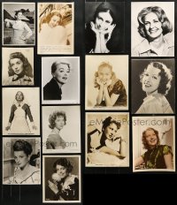 5x314 LOT OF 14 8X10 STILLS OF FEMALE PORTRAITS 1930s-1970s beautiful Hollywood actresses!