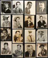 5x312 LOT OF 17 8X10 STILLS OF MALE PORTRAITS 1920s-1970s leading & supporting actors!