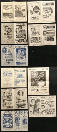 5x364 LOT OF 5 LOCAL THEATER HERALDS 1930s-1940s great images from a variety of movies!