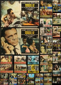 5x450 LOT OF 46 FORMERLY FOLDED 19X27 ITALIAN PHOTOBUSTAS 1960s-1970s from a variety of movies!