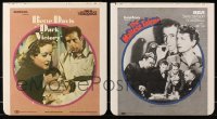 5x256 LOT OF 2 HUMPHREY BOGART R80S VIDEODISCS 1980 music from The Maltese Falcon & Dark Victory!