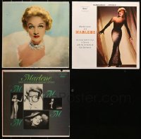5x246 LOT OF 3 MARLENE DIETRICH 33 1/3 RPM RECORDS 1950s-1960s songs by the leading lady!