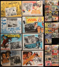5x226 LOT OF 47 MEXICAN LOBBY CARDS 1940s-1960s great scenes from a variety of different movies!