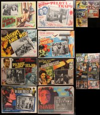 5x229 LOT OF 29 MEXICAN LOBBY CARDS 1950s great scenes from a variety of different movies!