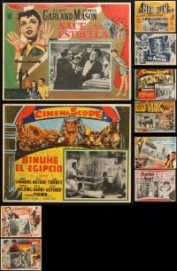 5x234 LOT OF 10 MEXICAN LOBBY CARDS 1940s-1950s a variety of scenes & art!