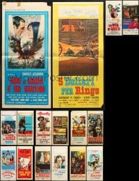 5x391 LOT OF 18 FORMERLY FOLDED 13X28 ITALIAN LOCANDINAS 1960s-1980s from a variety of movies!